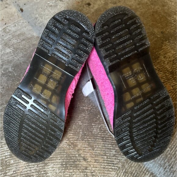 New Womens Dr. Martens 1460 8 Eye Boot UK 3 US 5 Lux Borg Fuzzy Pink Doc - Picture 3 of 8